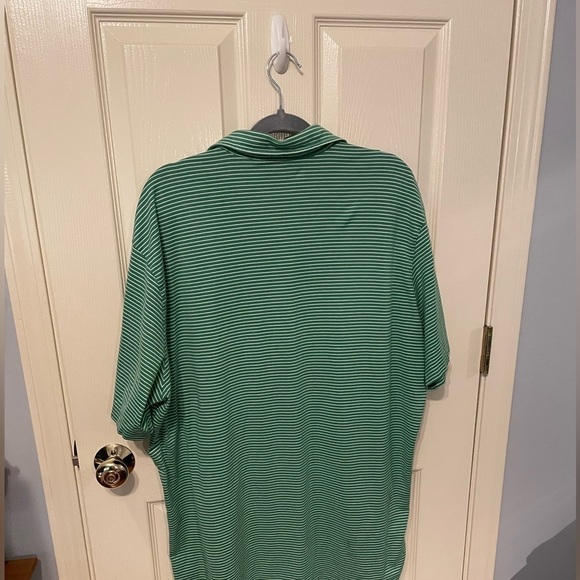 Polo Ralph Lauren golf Pima cotton green white stripe  polo - Picture 9 of 10